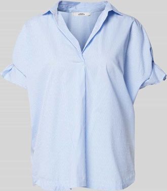 0039 Italy 0039 Italy Relaxed Fit Blusenshirt mit Rüschen Modell DERRY FANCY in Bleu, Größe XXL