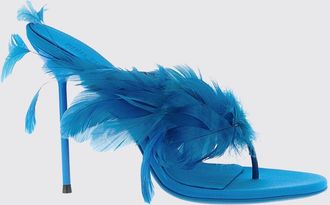 PARIS TEXAS Mules Lidia Paris Texas in raso con piume