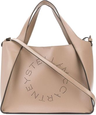 Stella McCartney Beige Logo Tote Bag