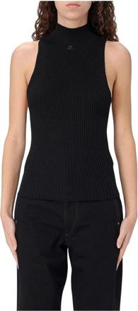 Courrèges Mujer, Camisetas, Negro, Talla: L