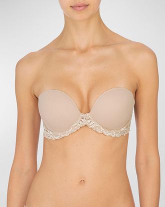 Natori Feathers Strapless Plunge Bra