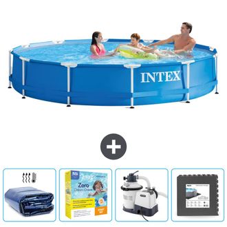 Intex Piscina Con Estructura Redonda - 366x76 Cm - 5-piezas Scb68