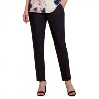 Tribal Womens Signature Ankle Pant In Black
