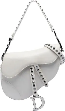 Dior Pre-owned Dior Studded Leather Saddle Bag Ladies F1YANF8H3URO9EYZ