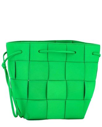 Bottega Veneta Cassette Bucket Bag Maxi Intrecciato Small (Authentic Pre- Loved)