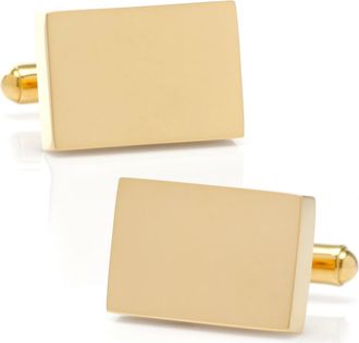 Cufflinks Inc. Engravable Stainless Steel Cuff Links in Gold at Nordstrom