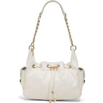 Aldo Sephiraa Faux Leather Shoulder Bag in White at Nordstrom