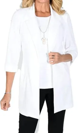 Frank Lyman Design Waylla Knit Jacket In White