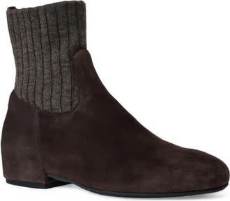 Aquatalia Ulyssa Cozy Bootie in Peppercorn at Nordstrom, Size 10.5