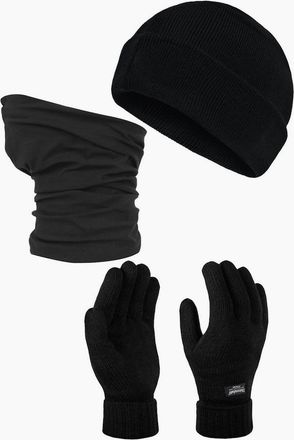 Regatta Mens Regatta Professional Mens Hat And Gloves Set - Black - Size: ONE size