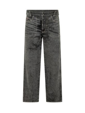 Diesel Dark Grey Relaxed Jeans