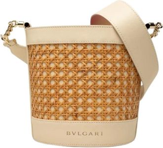 Bulgari Bolsa Cubo Pre-owned - Pre-owned - Mujer - Beige - ONE SIZE