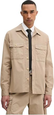 Paul Smith 906Z Shirt - Heren - Casual Overhemden - Beige - M - Katoen - Overhemden