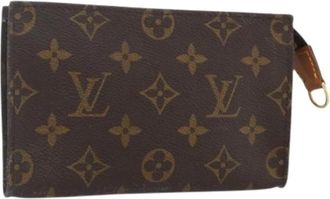 Louis Vuitton Pre-owned Clutches, female, Brown, Size: ONE SIZE Pre-owned Canvas Clutch