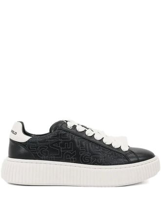 Karl Lagerfeld logo-detail platform sneakers - Black