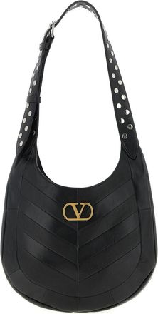 Valentino Garavani Black Hoboho Small Shoulder Bag