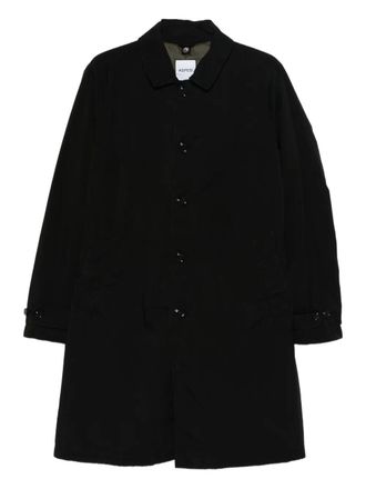 Aspesi spread-collar single-breasted coat - men - Fabric - L - Black