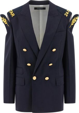 Dsquared2 Dames, Jassen, Blauw, Maat: M Wol