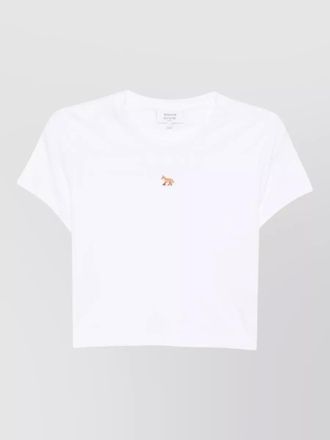 Maison Kitsun&eacute; cotton cropped t-shirt