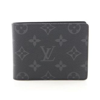 Louis Vuitton Pre-owned Wallets, male, Black, Size: ONE SIZE Pre-owned Portefeuille Multiple Monogram Eclipse wallet