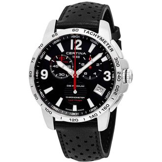 Certina DS Podium Chronograph Lap Timer Black Dial Mens Watch C034.453.16.057.00