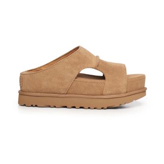 UGG Sliders, female, Brown, Size: 11 US Goldenstar Hi Cutout Slide