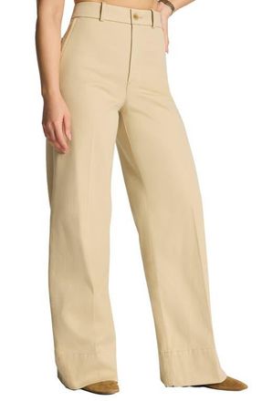 Spanx SPANXsupersmooth Wide Leg Stretch Twill Pants in Sandbar at Nordstrom, Size 3X