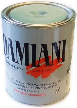 Damiani Damiani smalto 5kg base nitro sintetico tutti i ral 9000, brillantezza opaco, colore ral 9016 - bianco traffico