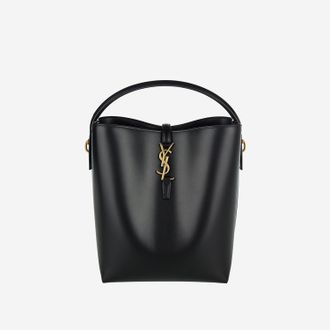 Saint Laurent Womens Shoulder Bag Le 37 Black Leather Calfskin