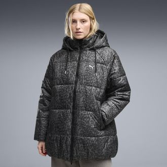 Puma Giacca imbottita Style dal taglio morbido da donna, Abbigliamento, Nero, XL