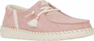 Hey Dude Womens Wendy Funk Coastal Jute Slip-On Sneakers In Pink