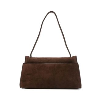 Elleme Shoulder Bags, female, Brown, Size: ONE SIZE Brown Suede Top Handle Bag