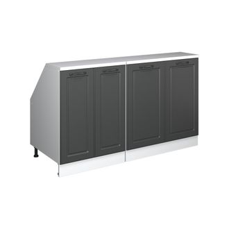 Vicco Conjunto De Armarios Para Techo Inclinado Rion, Antracita Casa De Campo, 140 Cm Lote De 2 Carcasas De Armario 60 Cm De Profundidad, Vicco