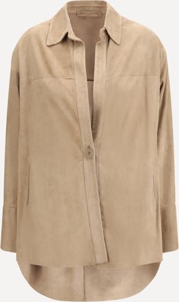 Salvatore Santoro Camicia in pelle scamosciata Woman 40