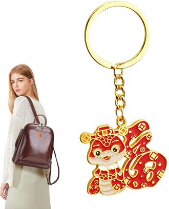 Generic Snake Souvenir 2025 New Year,2025 Chinese Snake Pendant Souvenir Charm - Chinese Keychain Snake Lunar Year Blessing Souvenir, Snake Lucky Charm for Ba
