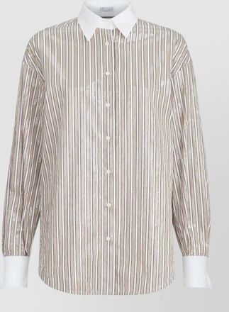 Brunello Cucinelli striped cotton shirt