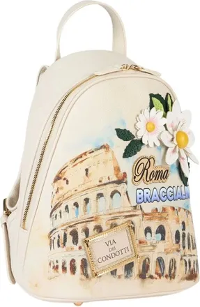 Braccialini Cartoline Roma Rugzak - Dames - Tassen - Veelkleurig - Maat: ONE Size Poliester