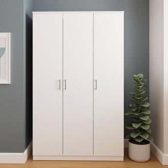 GFW Bailey 3 Door Wardrobe in White