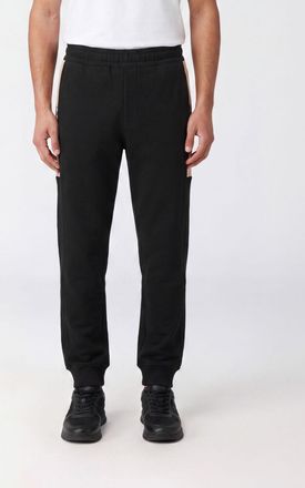 Burberry Pantaloni jogging slim fit in cotone stretch con bande laterali