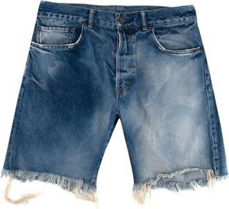 John Elliott + Co Washed Distressed Denim Shorts Size XS