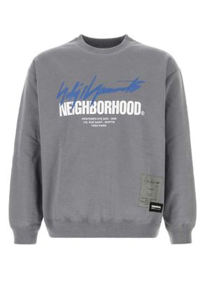 Yohji Yamamoto Grey Crew Neck Sweatshirt