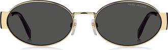 Marc Jacobs 58mm Oval Sunglasses in Gold Black at Nordstrom