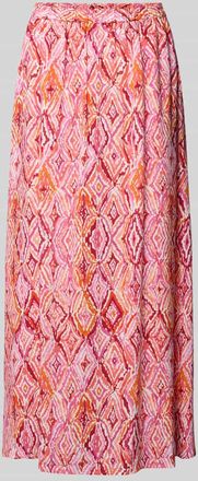 Vero Moda Ausgestellter Maxi-Rock aus reiner Viskose Modell EASY JOY in Rosa Melange, Gr&ouml;&szlig;e XL