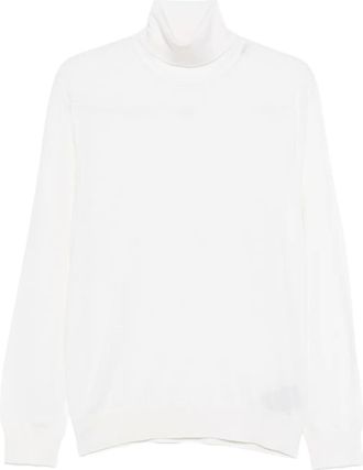 Ermenegildo Zegna roll-neck long-sleeve sweater - White