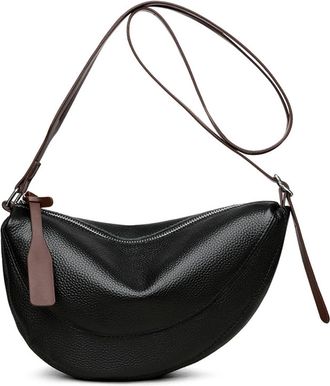 Generic Compatible For Women Handbags Designer Daily Use Purse Female Shoulder Bags Brand Cowhide Ladies Messenger(Black)