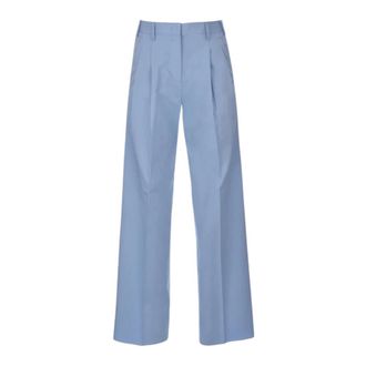 Laneus Dames, Broeken, Blauw, Maat: XS Katoen