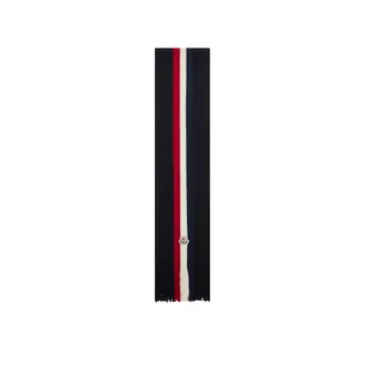Moncler Tricolor Wool Scarf Blue Size One size