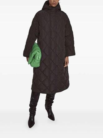 Stand Studio Sue quilted hooded coat - women - Polyester - L - Black