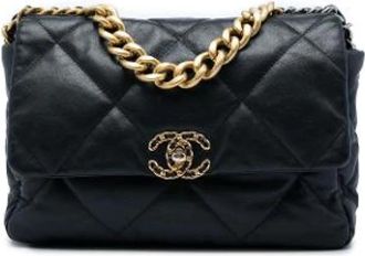 Chanel Pre-owned Leather chanel-bags - Dames - Vintage Schoudertas - Zwart - ONE Size - Vintage