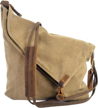 Generic NYSDM Retro Vintage Mens canvas leather Shoulder Bag Messenger Bag Sling male Cross-body